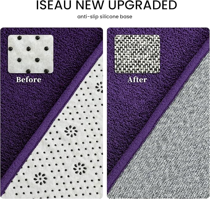 ISEAU 8x10 Rug for Living Room, Soft Memory Foam Carpet - Image 4