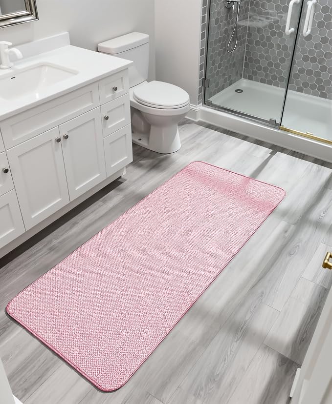 Bosap Bath Mat, Ultra Thin Bathroom Runner Rugs, Large Bath Mats - Image 7