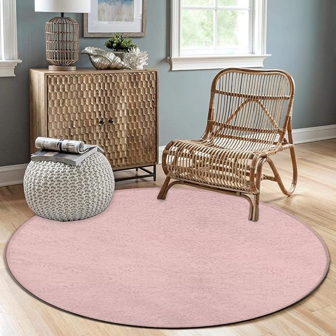 Room Sofa Yoga Soft Round Carpet, Home Decor Non Slip Kitchen Office Circle Rug - Image 3