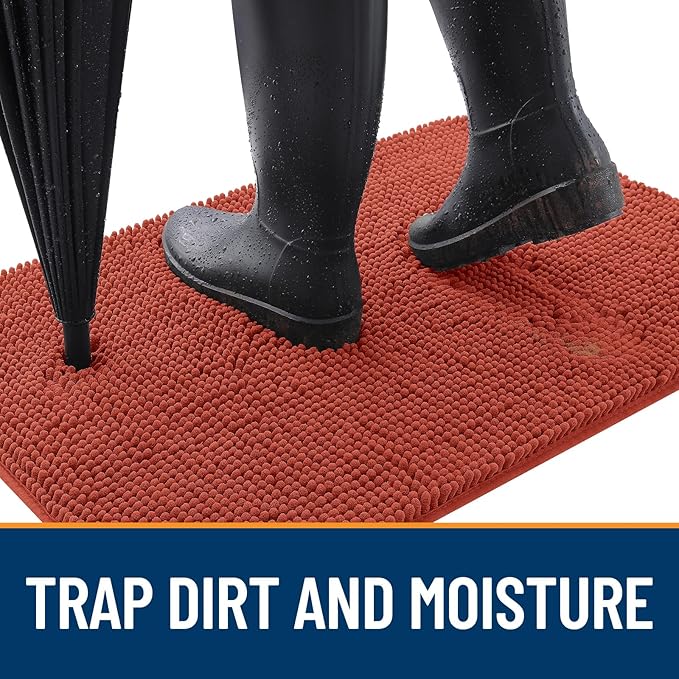 OLANLY Dog Door Mat for Muddy Paws 59x35, Absorbs Moisture and Dirt, Absorbent - Image 2