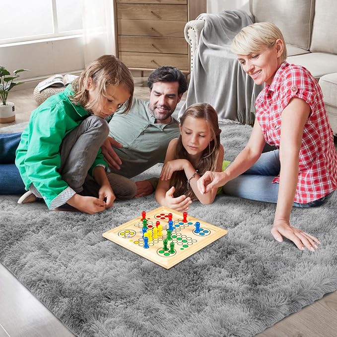 Shag Area Rugs for Bedroom Living Room, 6X9 Ultra Soft Fluffy Area Rugs for Dorm - Image 3