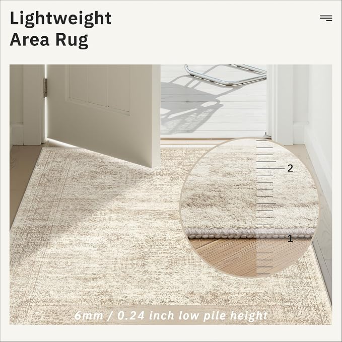 Soalmost Runner Rug 2'x10' Washable Non-Slip Runner Rugs - Image 7