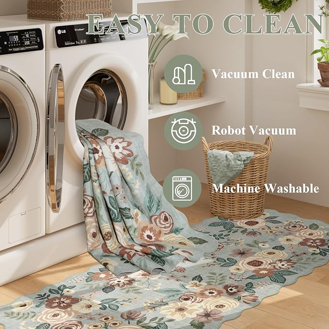 DUKINO 2x6 Runner Rug for Hallway, Washable Kitchen Rug - Image 6