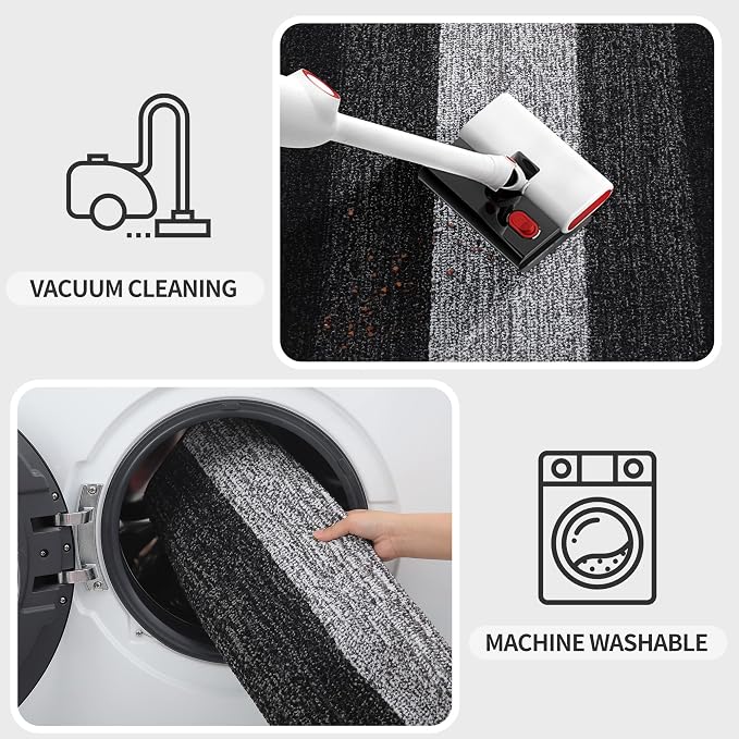 Kitinjoy Indoor Outdoor Door Mat, 59x20 Non-Slip Absorbent Dirt Trapper - Image 5