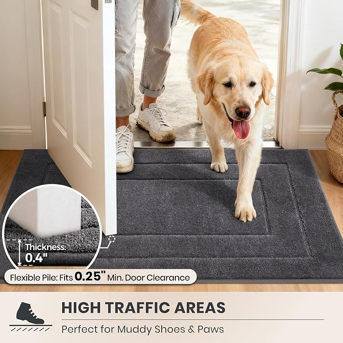 PURRUGS Dirt Trapping Door Mat 24" x 59", Non-Slip/Skid Machine Washable - Image 6