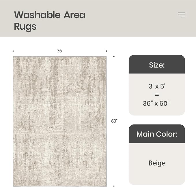 Valenrug Washable Rug 3x5 - Image 2