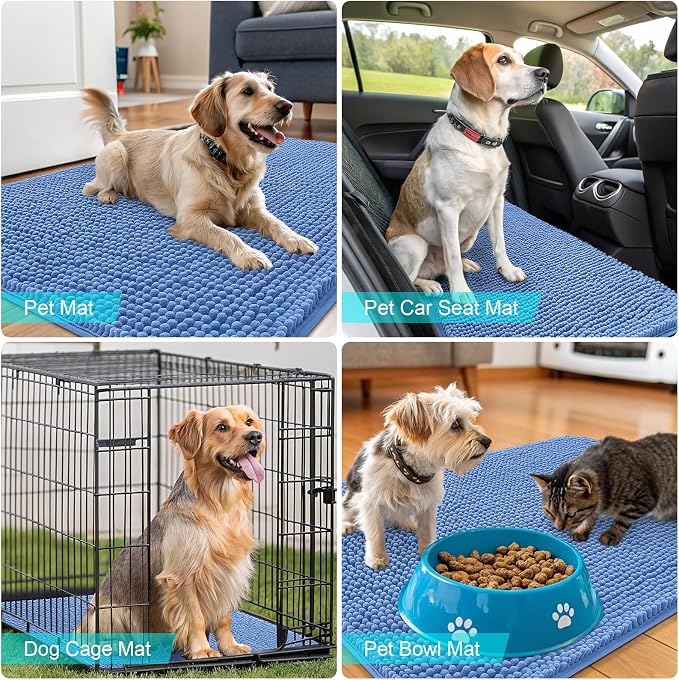 OLANLY Dog Door Mat for Muddy Paws 70x24, Absorbs Moisture and Dirt, Absorbent - Image 7