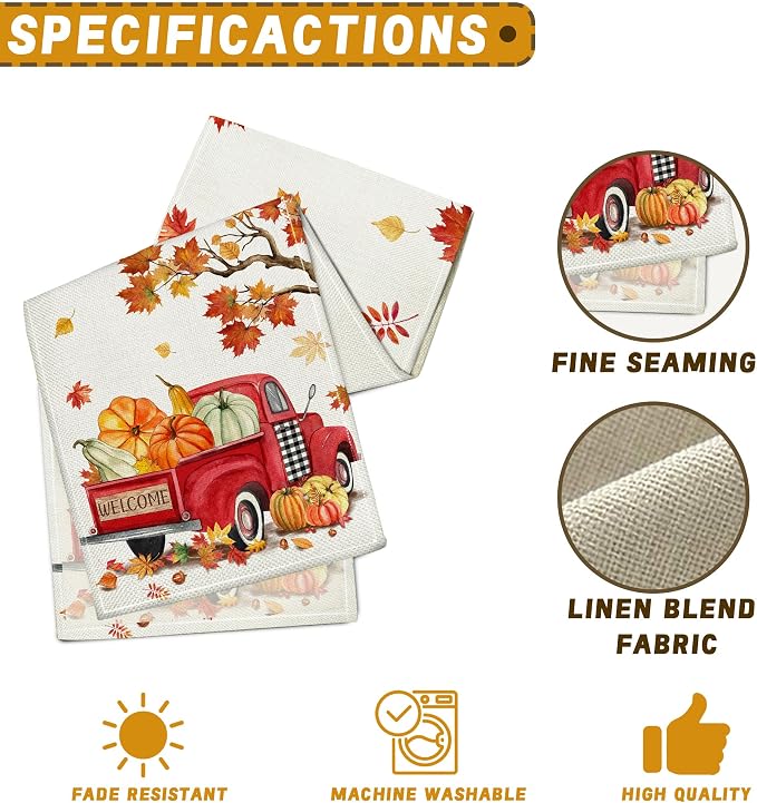 Bonsai Tree Fall Table Runner 72, Fall Runner - Image 7