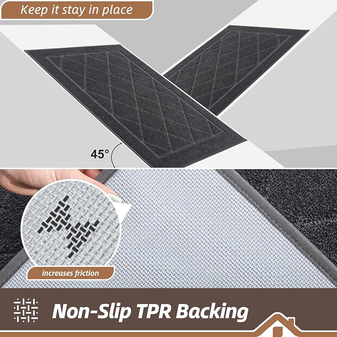 BEQHAUSE Dirt Trapper Door Mat 24" x 36", Doormat Non-Slip Entryway Rugs - Image 5