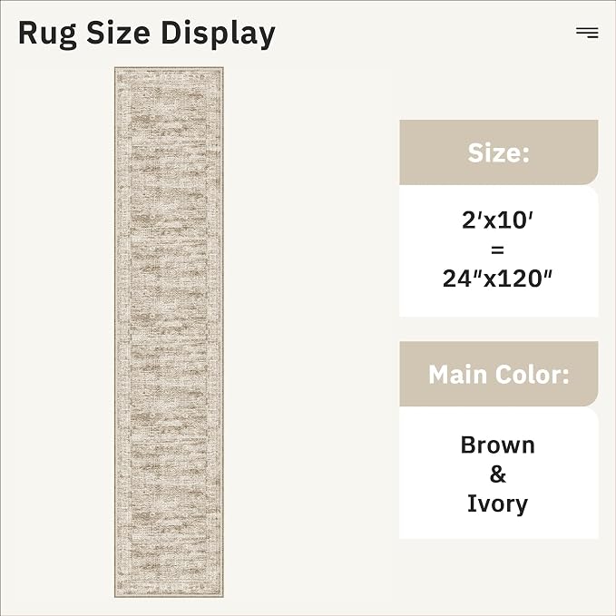 Soalmost Runner Rug 2'x10' Washable Non-Slip Runner Rugs - Image 5