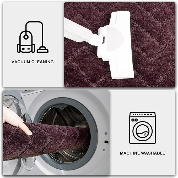 PURRUGS Dirt Trapping Door Mat 24" x 59", Non-Slip Machine Washable Entry Rug - Image 7