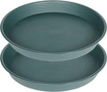 2 Pack of 14 inch Plant Saucer, 1.7" Depth Tray, Large Deep Garden Plastic by Bleuhome