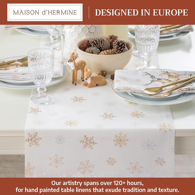 Maison d' Hermine Table Runner 100% Cotton 14.50" x 72" | Table Runners 72 - Image 2