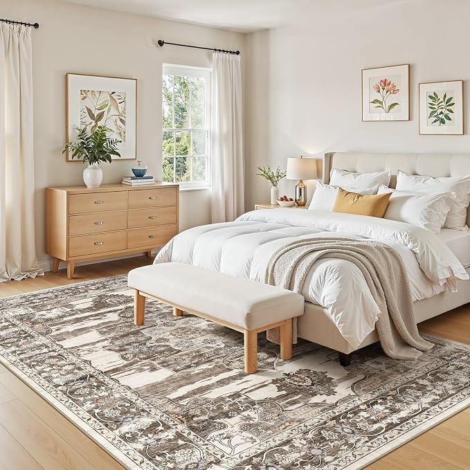 Washable 5x7 Area Rug for Living Room - Image 6