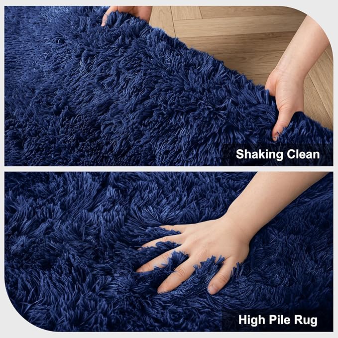 Shag Area Rugs for Bedroom Living Room, 5X8 Ultra Soft Fluffy Area Rugs for Dorm - Image 5