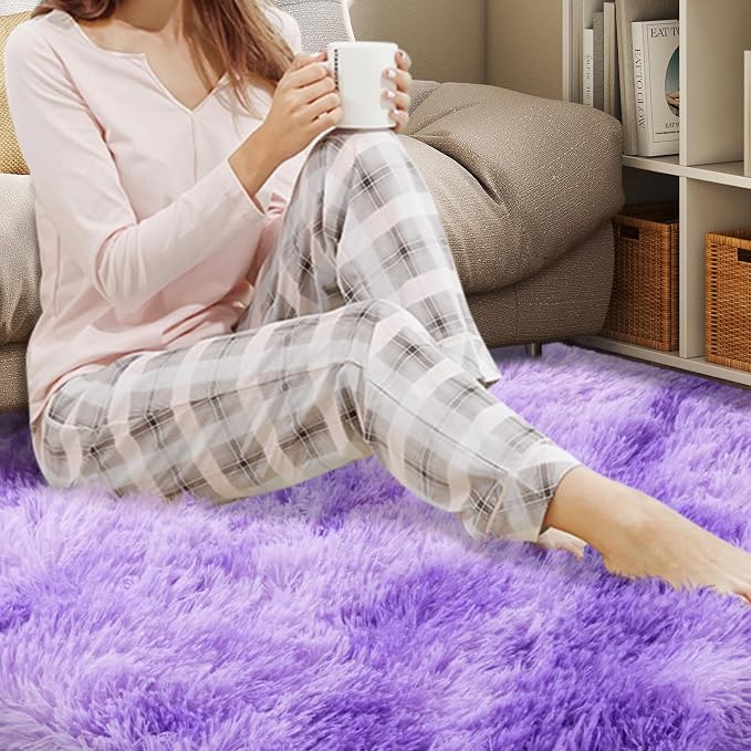 Mugorn 2x3 Rugs for Bedroom, Fluffy Area Rugs for Living Room, Soft Shag Kids - Image 7
