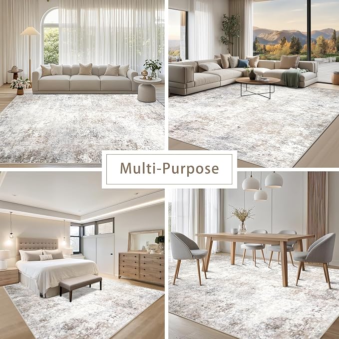 Modern Washable Rugs 9x12 Area Rugs - Image 5
