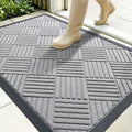 OLANLY Front Door Mat Outside Entrance 35x23, Heavy Duty Sturdy Natural Rubber by OLANLY