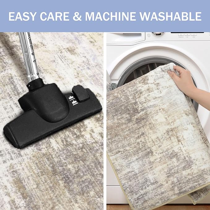 IOHOUZE Abstract Runner Rug 3x18 Ft Extra Long Washable Runners - Image 3