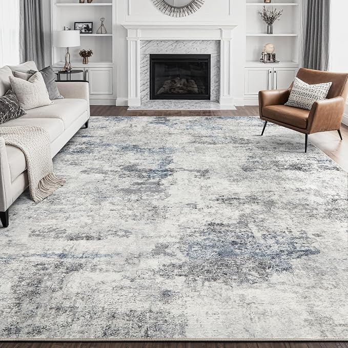 DMOYEST 10x14 Area Rug for Living Room, Washable & Non Slip Large Indoor Carpet by DMOYEST