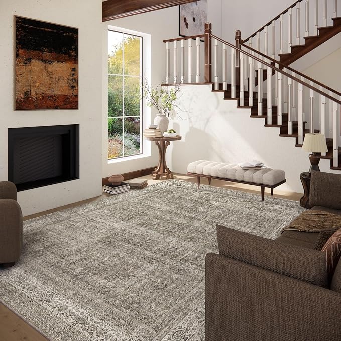 palohom 10x12 Area Rugs for Living Room: Bedroom Rug Washable Stain Resistant - Image 2