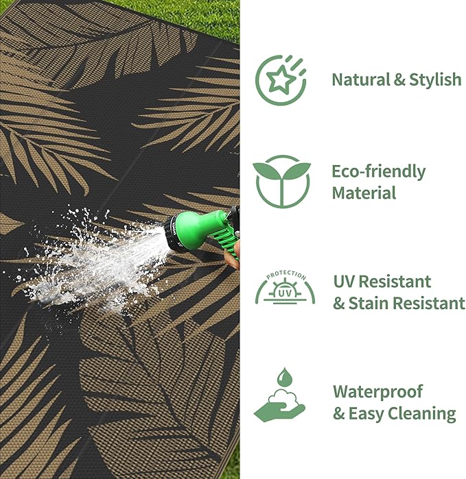 GENIMO Outdoor Rug 8' x 16' Waterproof - Image 5