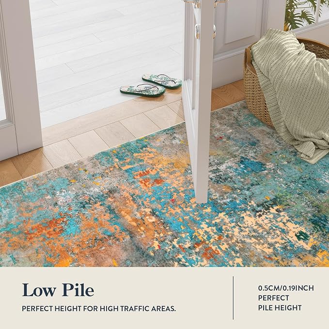 Lahome Modern Abstract 6ft Round Rug - Image 7