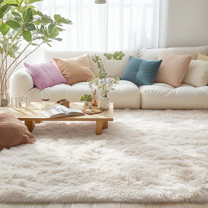 OLANLY 4x10 Area Rugs for Living Room Bedroom, Machine Washable Soft Fluffy - Image 6
