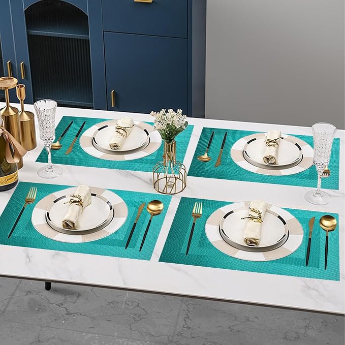 PIGCHCY Placemats Washable Woven Vinyl Placemats - Image 7