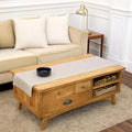 Solino Home 100% Pure Linen Table Runner Natural Woven, Athena 14 x 60 in | by SolinoHome