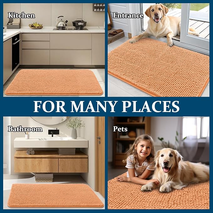 OLANLY Dog Door Mat for Muddy Paws 47x17, Absorbs Moisture and Dirt, Absorbent - Image 8