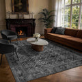 LIANLAM 5x7 Washable Area Rug, Vintage Boho Traditional Pattern, Non-Slip Stain by LIANLAM