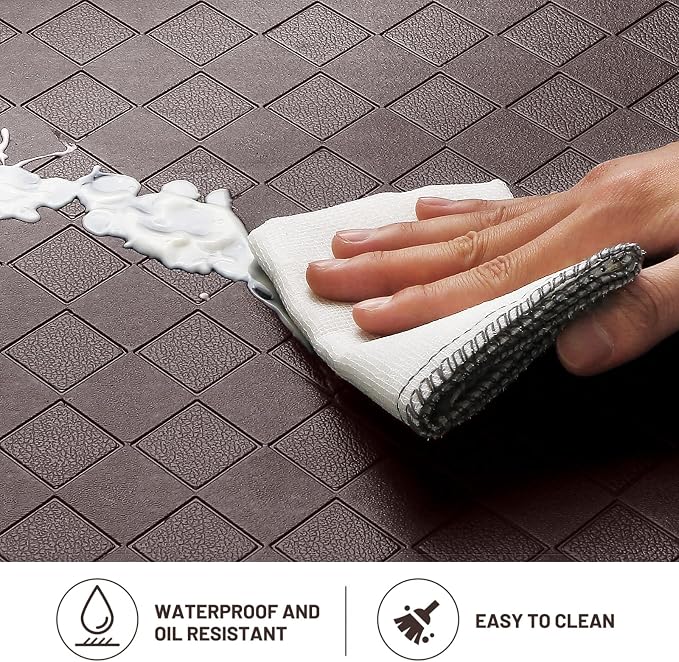 HappyTrends Kitchen Mat Cushioned Anti-Fatigue Floor Mat, Thick Waterproof - Image 5