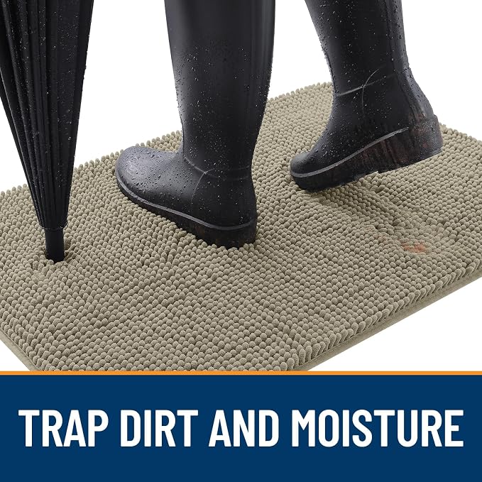 OLANLY Dog Door Mat for Muddy Paws 34x21, Absorbs Moisture and Dirt, Absorbent - Image 2