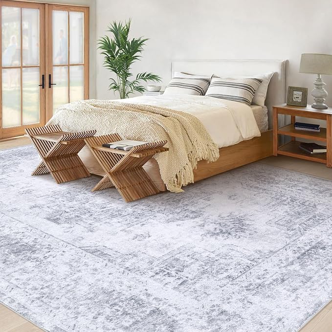 XLUEZ Area Rug 10x12 Living Room Rugs, Machine Washable Vintage Distressed - Image 3