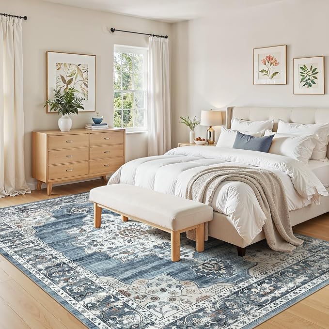 7x9 Washable Area Rug - Image 6