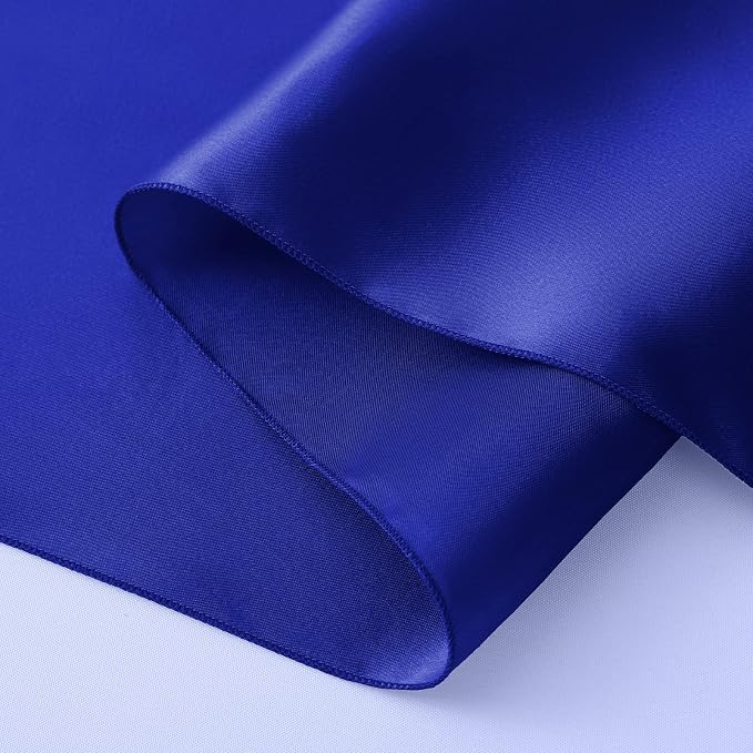 Horbaunal 6 Pack Satin Runners 12 x 72 Inch, Royal Blue | Bright Silky Smooth - Image 7