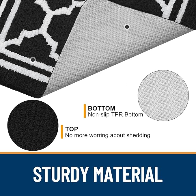 Buganda Indoor Door Mat, Dirt Resistant and Absorbent Entrance Mat, Low Profile - Image 4