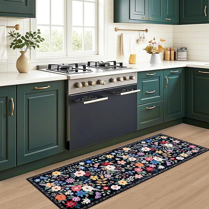 Runner Rug for Entryway: 2x5 Kitchen Rugs Non Slip Washable Ultra-Thin Soft - Image 5