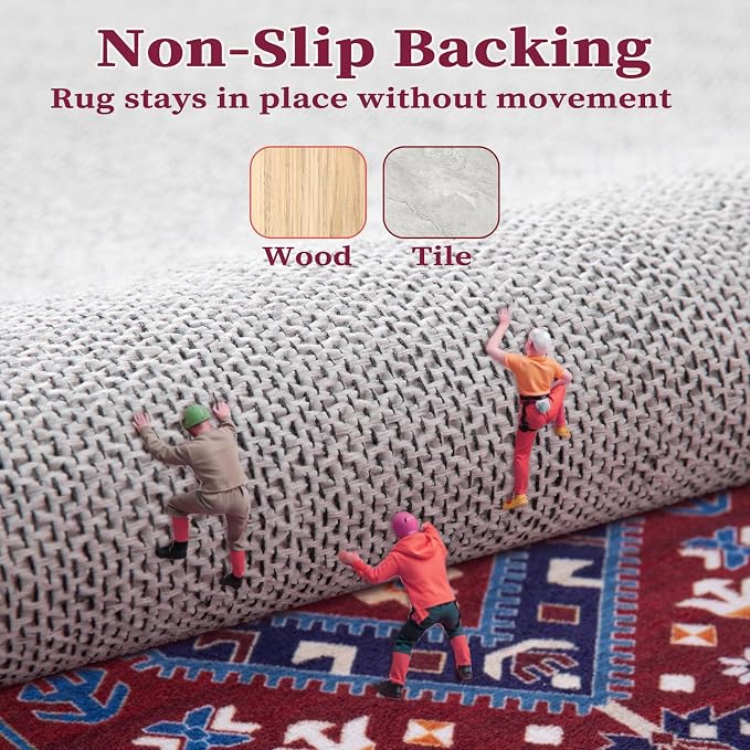 SERISSA Boho Rugs for Entryway, 2x3 Washable Non-Slip Rug Small Area Rug - Image 5