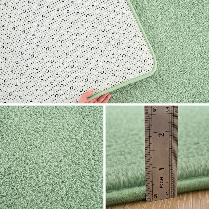Pettop 5x7 ft Light Green Area Rugs - Image 4