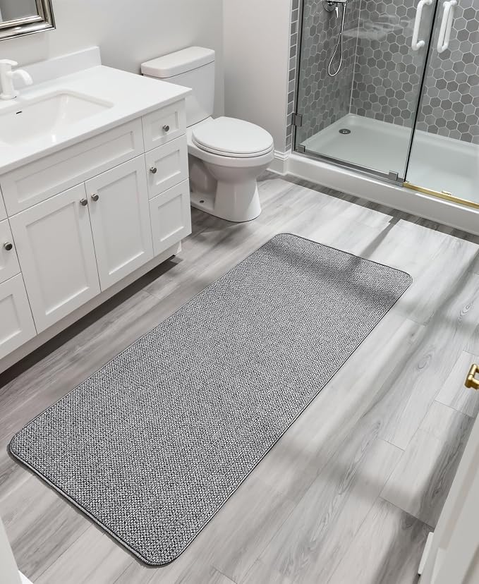 Bosap Bath Mat, Ultra Thin Bathroom Runner Rugs, Large Bath Mats - Image 7