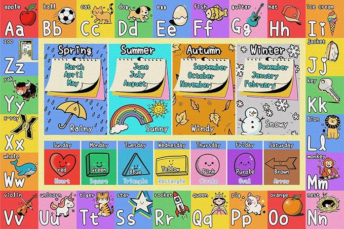ABC Kids Playroom Rug 4x6 - Image 8
