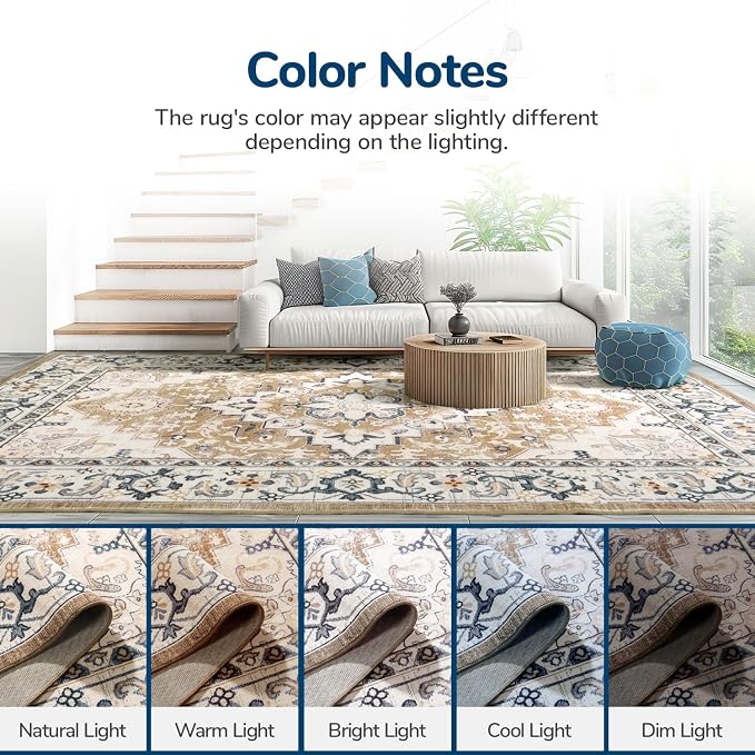 Lessymo 5x8 Area Rug for Living Room - Image 9