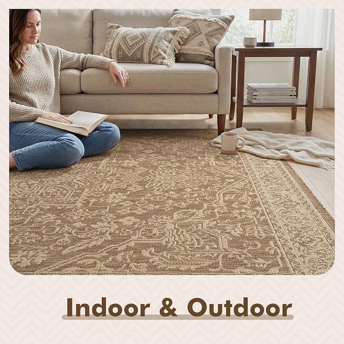 MontVoo-Outdoor Rug-Patio Rug 9x12 ft Polypropylene Indoor Outdoor Rugs Carpet - Image 3