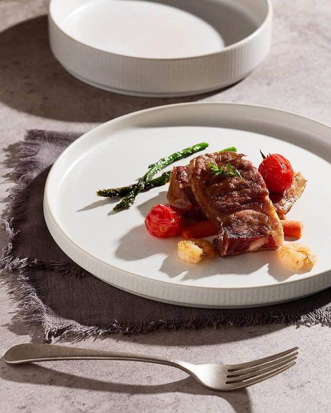 Famiware Star Stoneware Dinnerware Sets, 8-Piece Dishes - Image 8