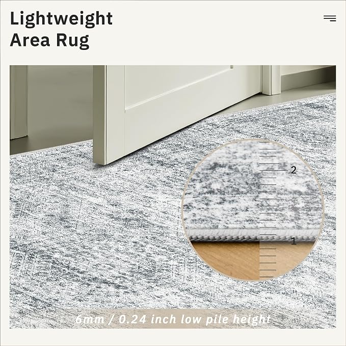 Soalmost Washable Area Rug 8x12, Large Soft Rugs - Image 7