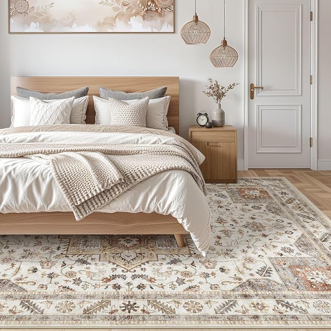 Vintage Living Room Area Rug 7x9 - Image 7