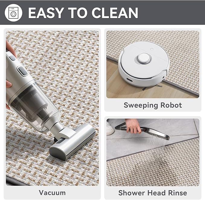 Door Mat 17"x30", Door Mat Indoor Entrance Dirt Resistant and Absorbent - Image 5