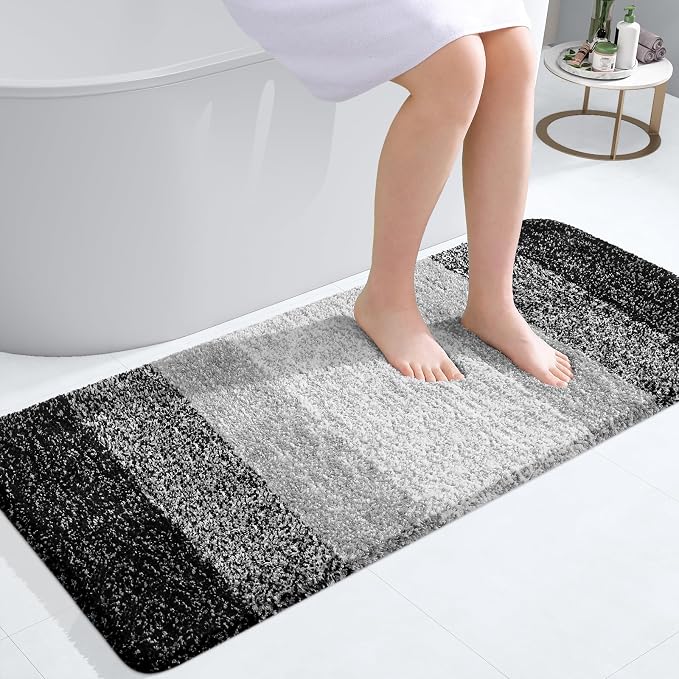 OLANLY Bathroom Runner Rugs Mat 47x20, Extra Soft Absorbent Microfiber Bath Rugs by OLANLY